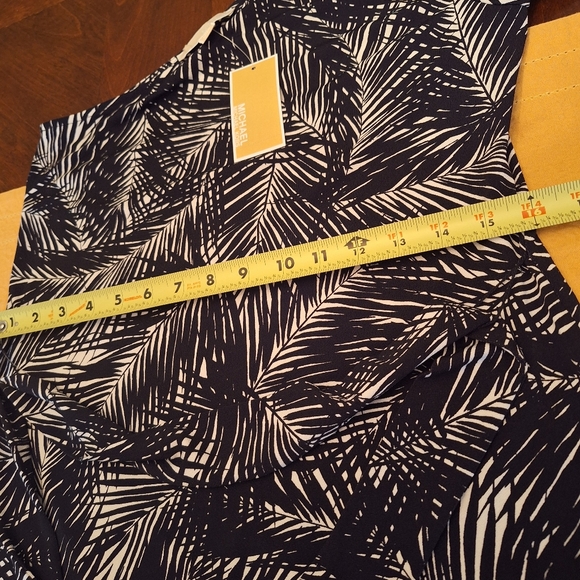 SALE! NWT $135 Michael by Michael Kors Black and White One Shoulder Dress - Picture 16 of 16